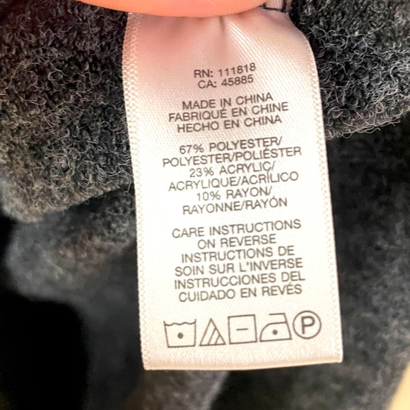 Michael Kors Gray Half Zip Sweater Dress Sz M - Picture 5 of 6